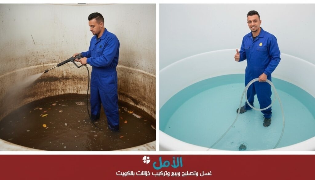 تسريب مياه الخزان